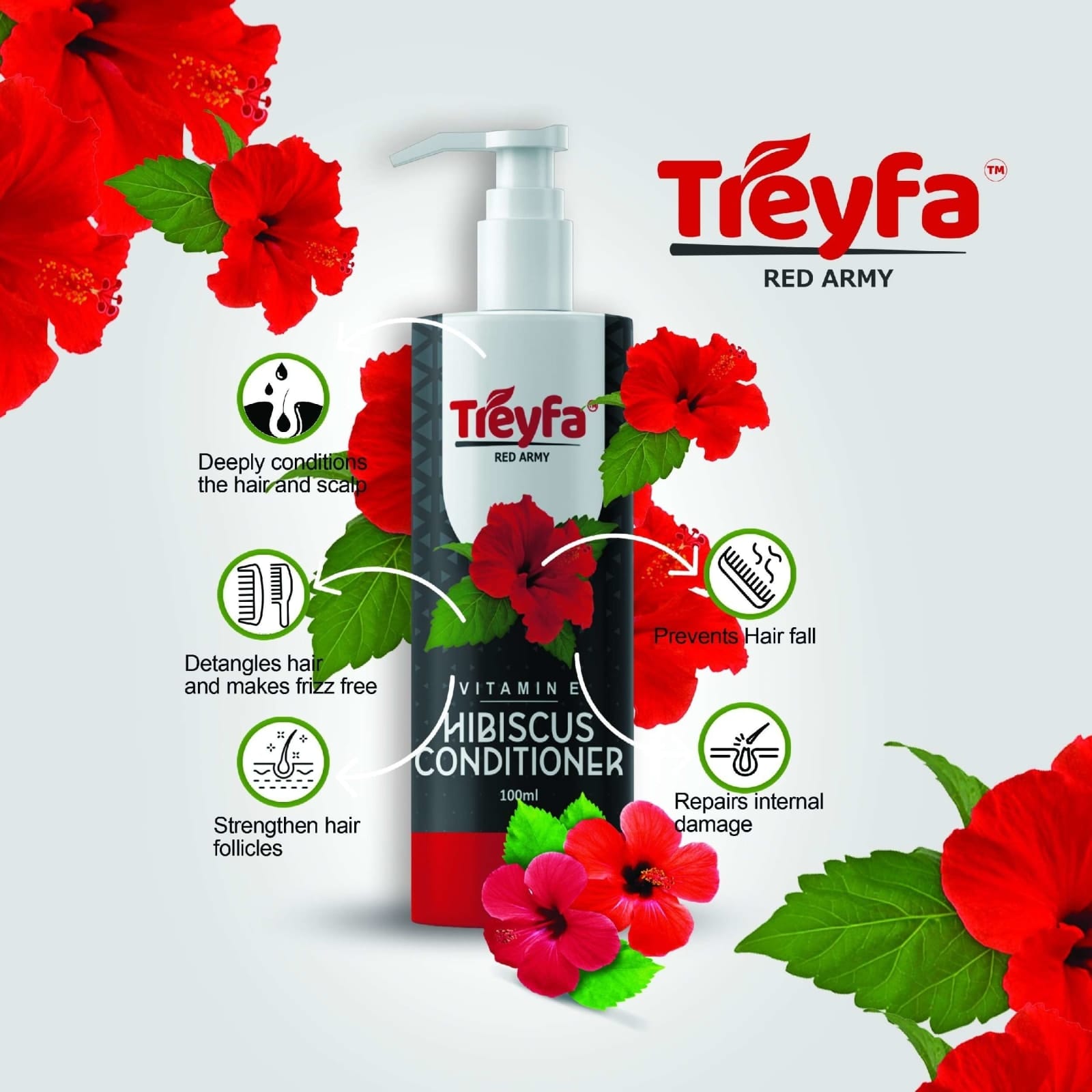 Nourishing Hibiscus Conditioner – For Hair Growth & Strength 100ML thumbnail 2