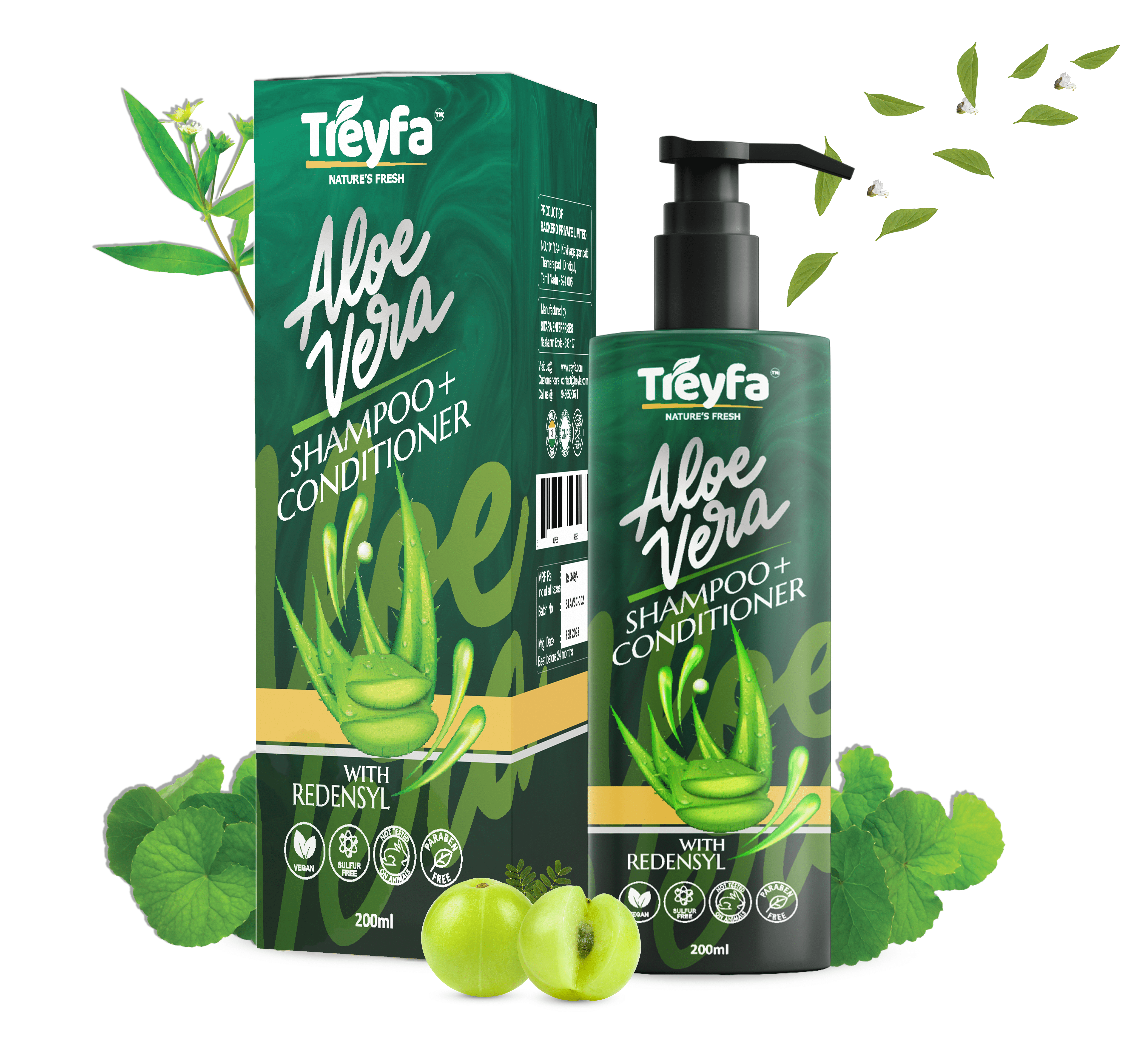 Aloevera Shampoo Conditioner For Hair Growth