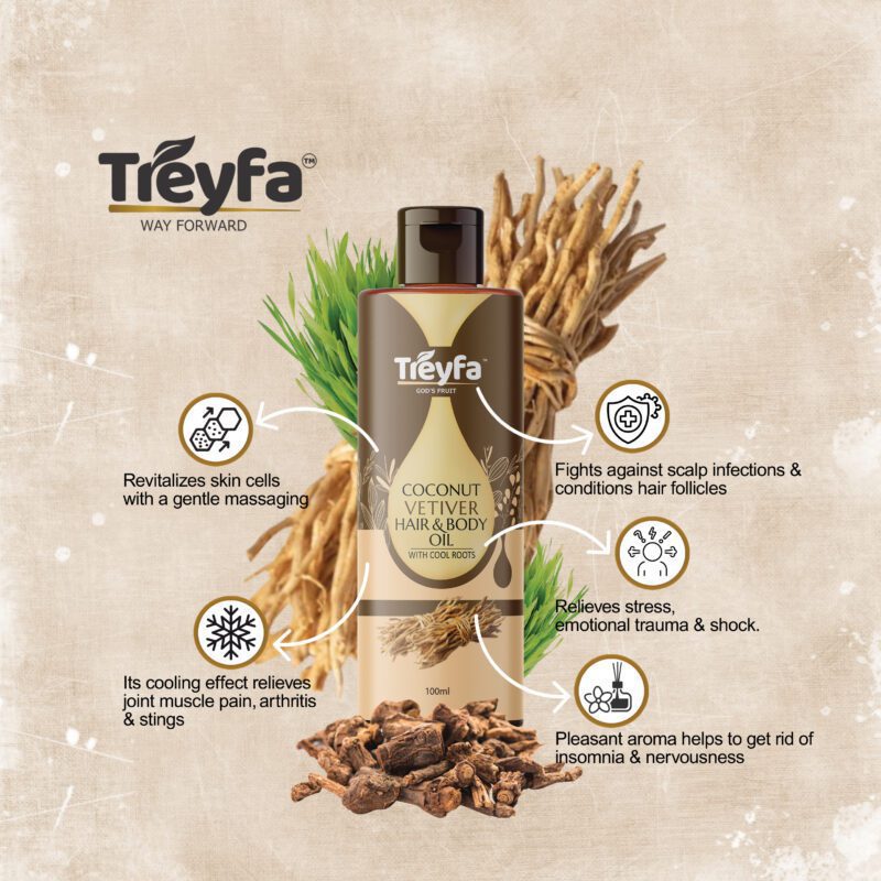 Virgin Coconut Vetiver Oil 100ML - Image 2