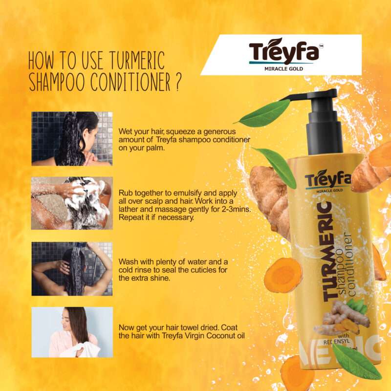 Turmeric Shampoo + Conditioner 100ML – Ultimate Herbal Hair Care - Image 5