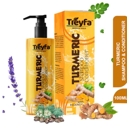 Turmeric Shampoo Conditioner 2-in-1 Herbal Hair Care 10