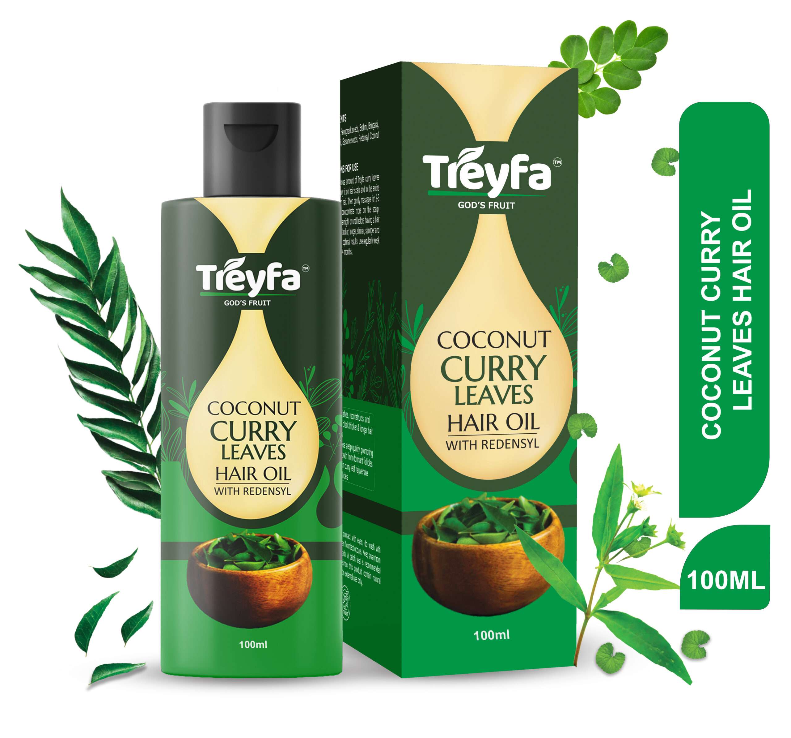 Curry Leaves Hair Oil 100ML Herbal Growth & Strength Formula