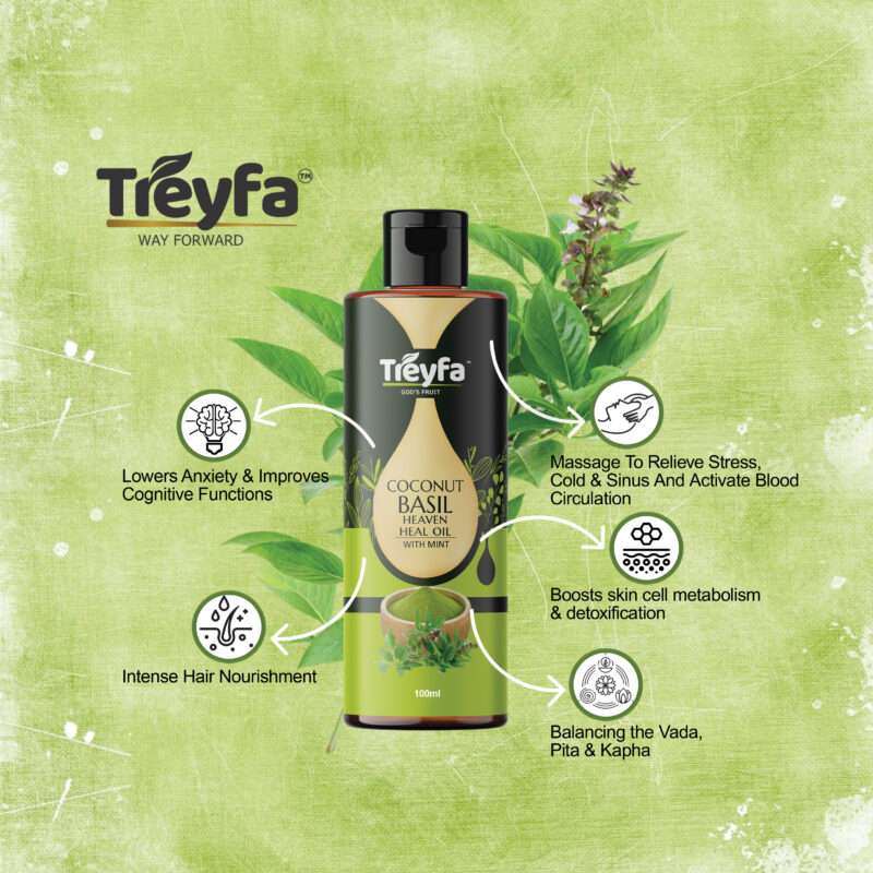 Basil Oil 30ml – Herbal Hair & Body Care (Basil Heaven Heal Oil) - Image 2