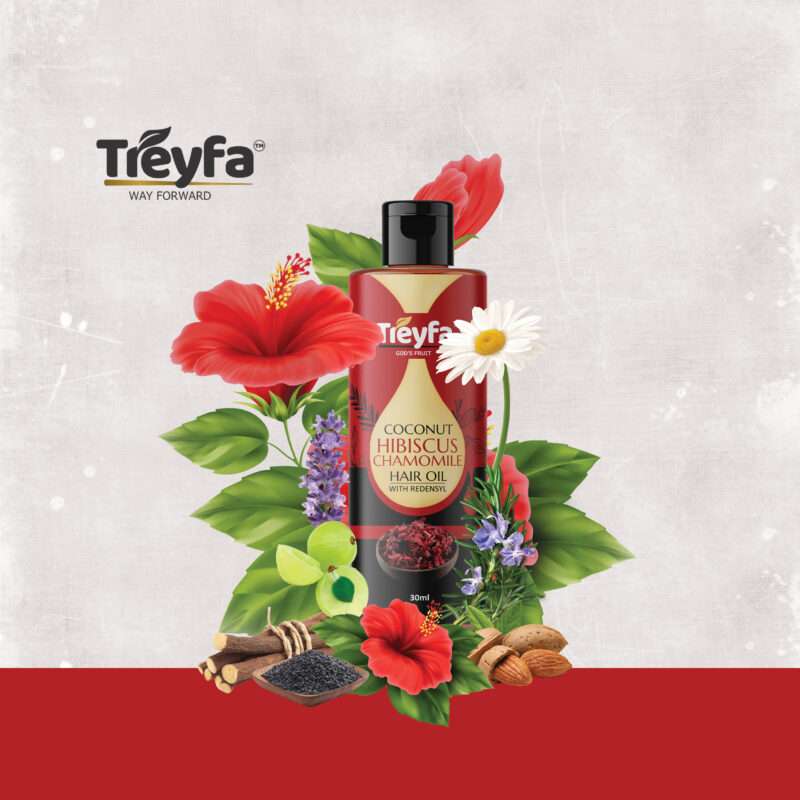 Transform Your Hair with Coconut Hibiscus Chamomile Oil 30ML - Image 4