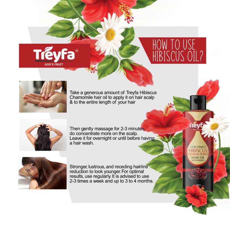 Transform Your Hair with Coconut Hibiscus Chamomile Oil 30ML - Image 5