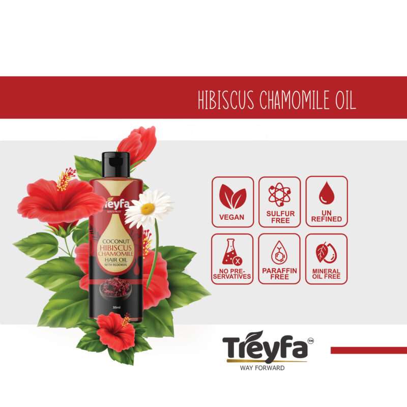 Transform Your Hair with Coconut Hibiscus Chamomile Oil 30ML - Image 6