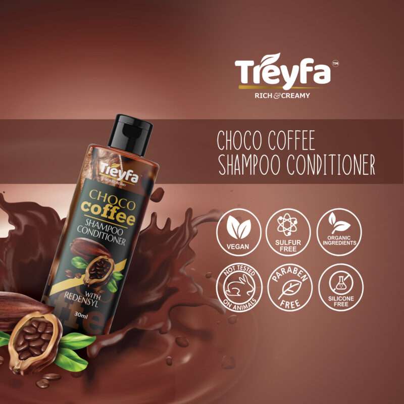 Treyfa Choco Coffee Shampoo & Conditioner 30ML - Image 6
