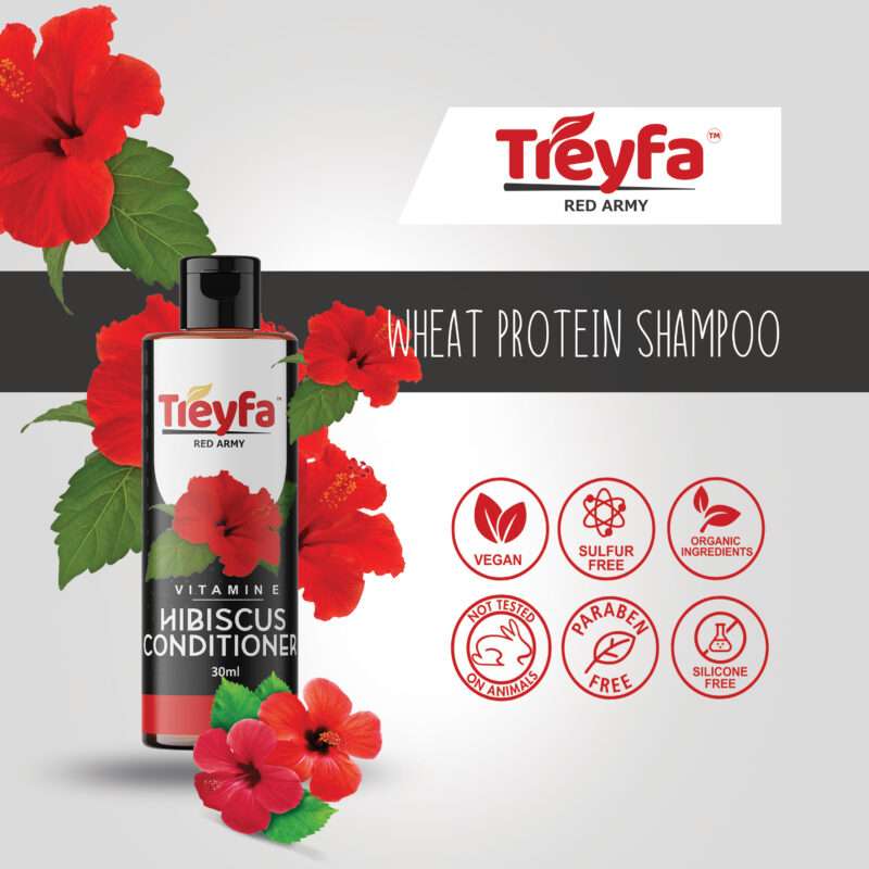 Treyfa Hibiscus Shampoo 30ML – Gentle Cleansing & Hair Growth Formula - Image 6