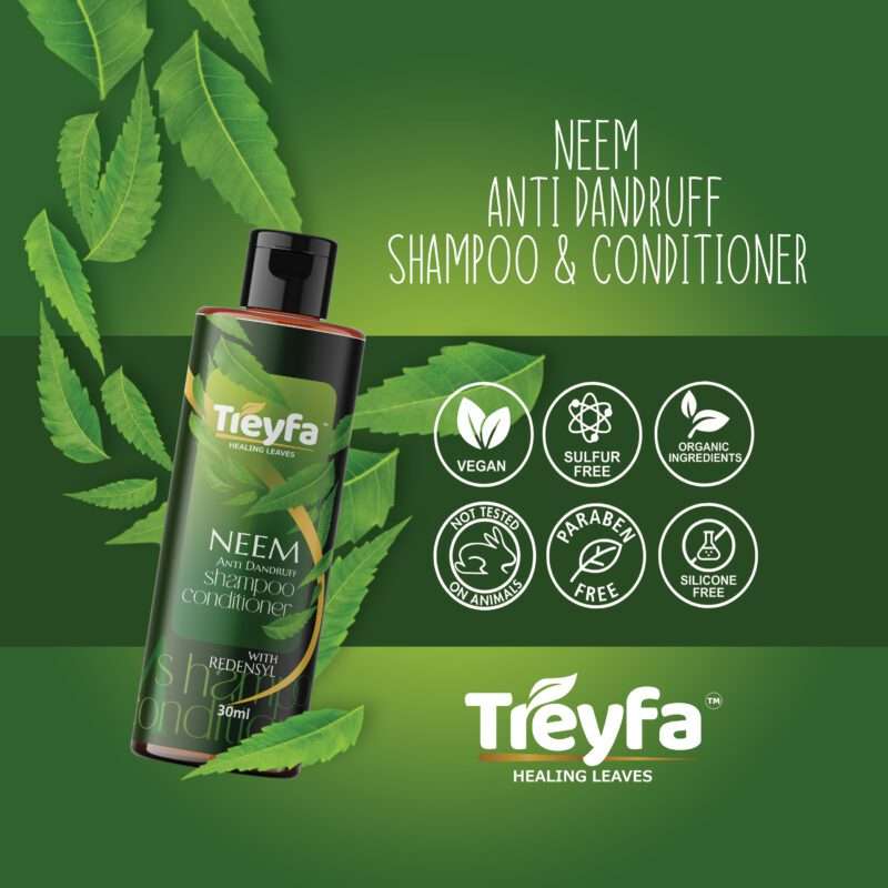 Treyfa Neem Anti Dandruff Shampoo and Conditioner 30ML - Image 6