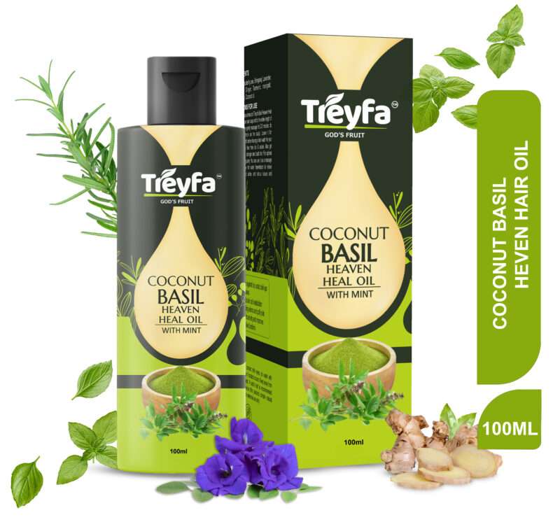 Basil Hair Oil 100ML – Herbal Elixir for Skin, Hair & Body