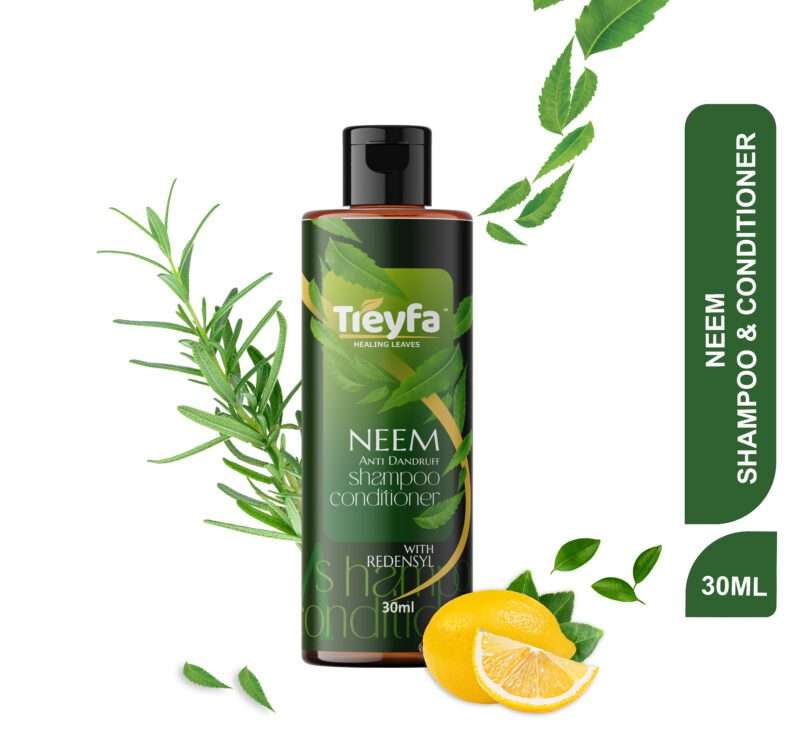 Treyfa Neem Shampoo for Dandruff and Conditioner 30ml – Herbal Relief