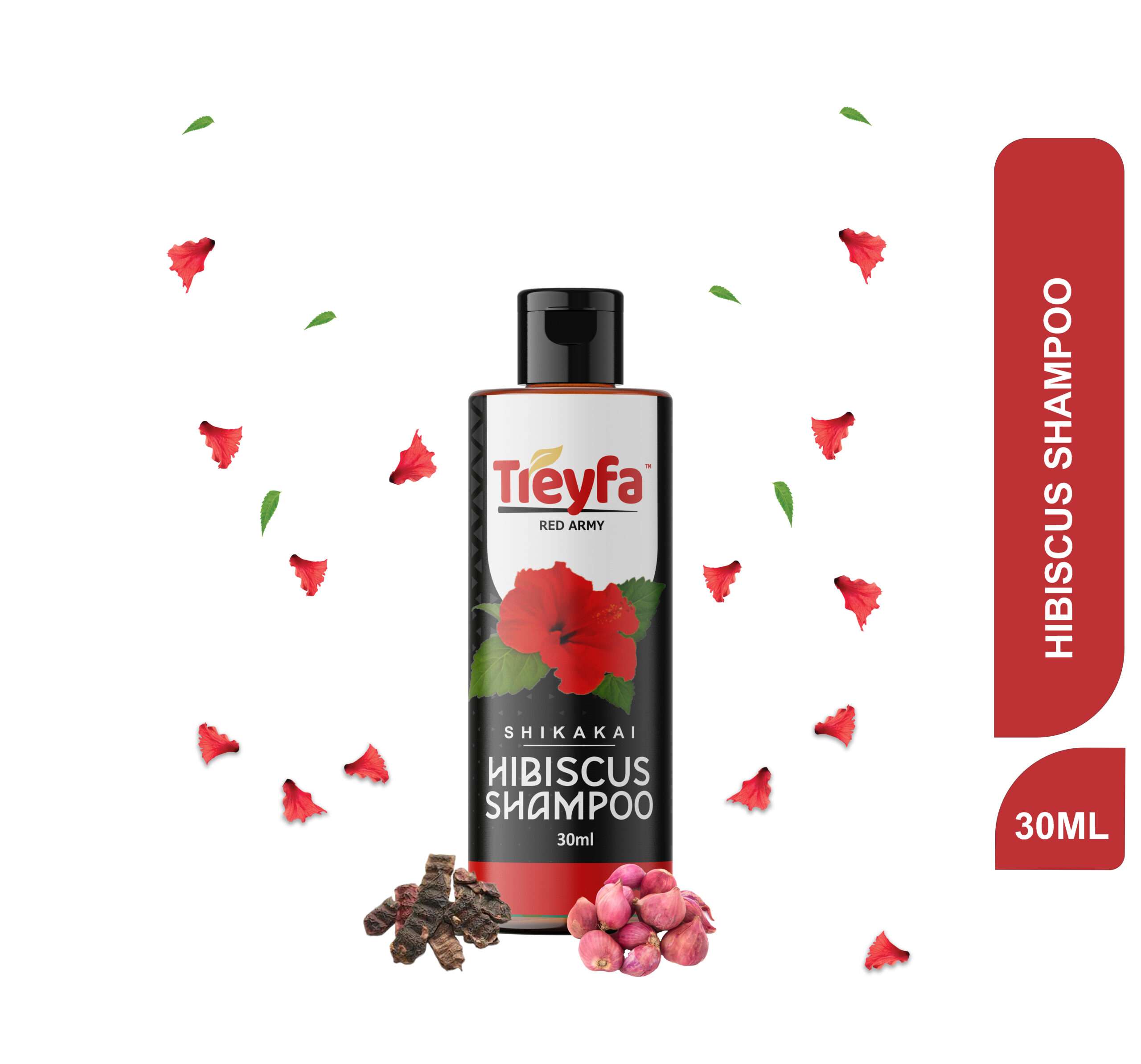 Treyfa Hibiscus Shampoo 30ML – Herbal Hair Growth Cleanser