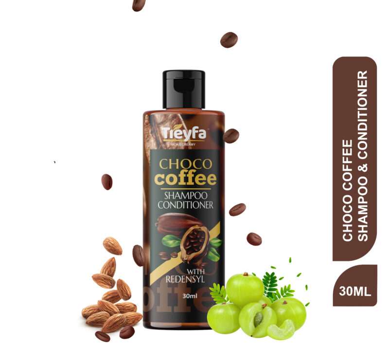 Treyfa Shampoo with Choco & Coffee 30ml – Sulfate-Free Hair Care