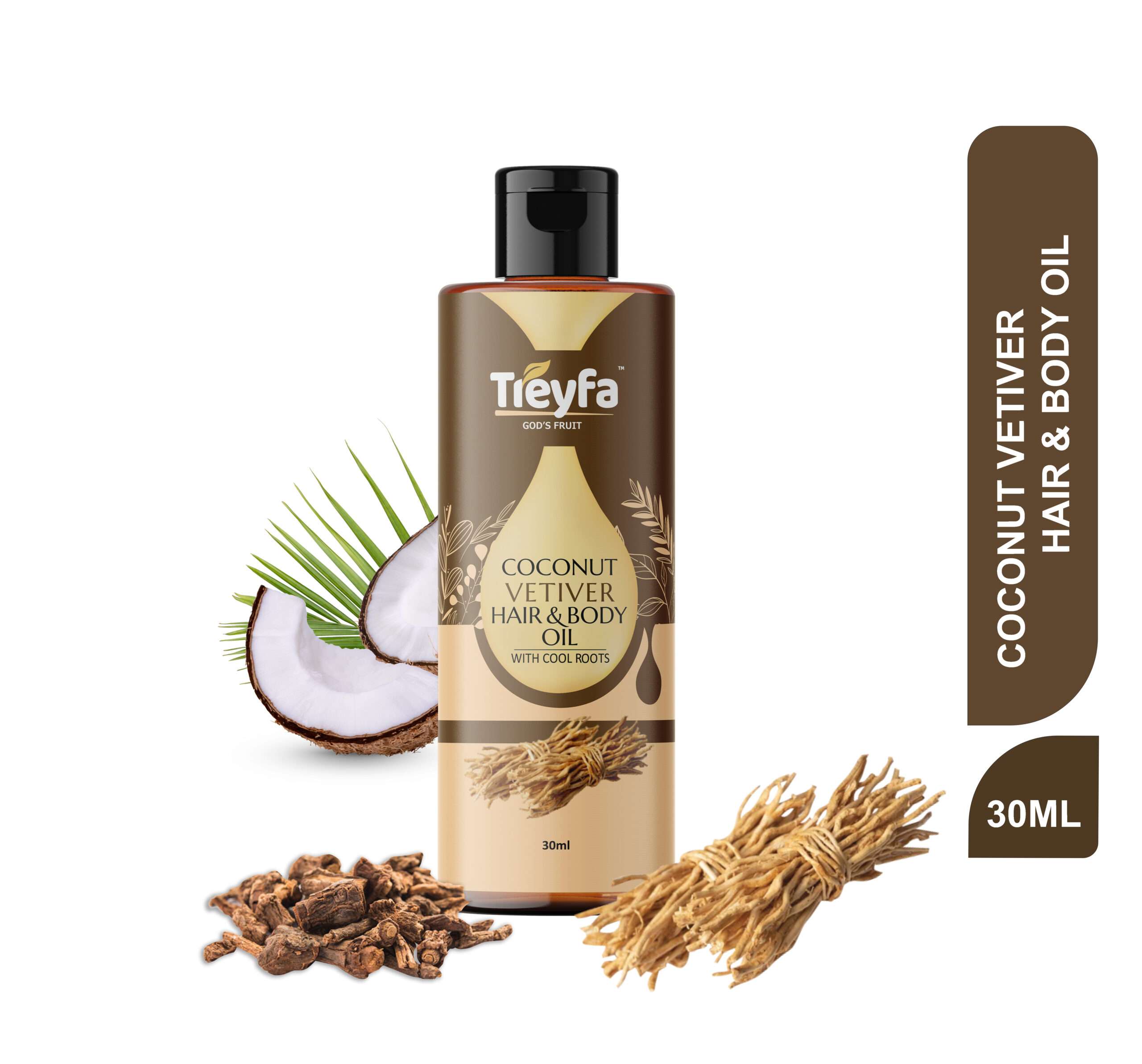 Coconut Vetiver hair & body oil