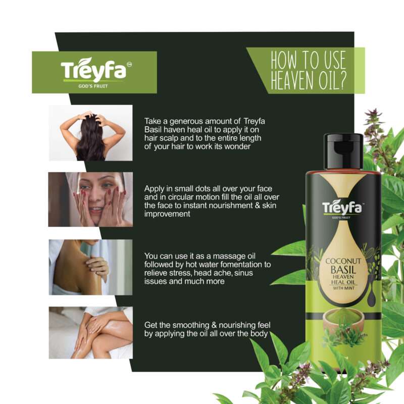 Basil Heaven Heal Oil 100ML - Image 6