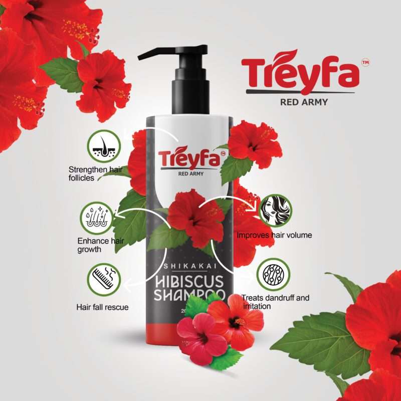Revitalizing Hibiscus Shampoo 200ML – Transform & Strengthen Hair Naturally - Image 2