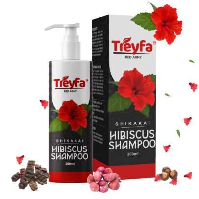 Hair fall shampoo with hibiscus and amla