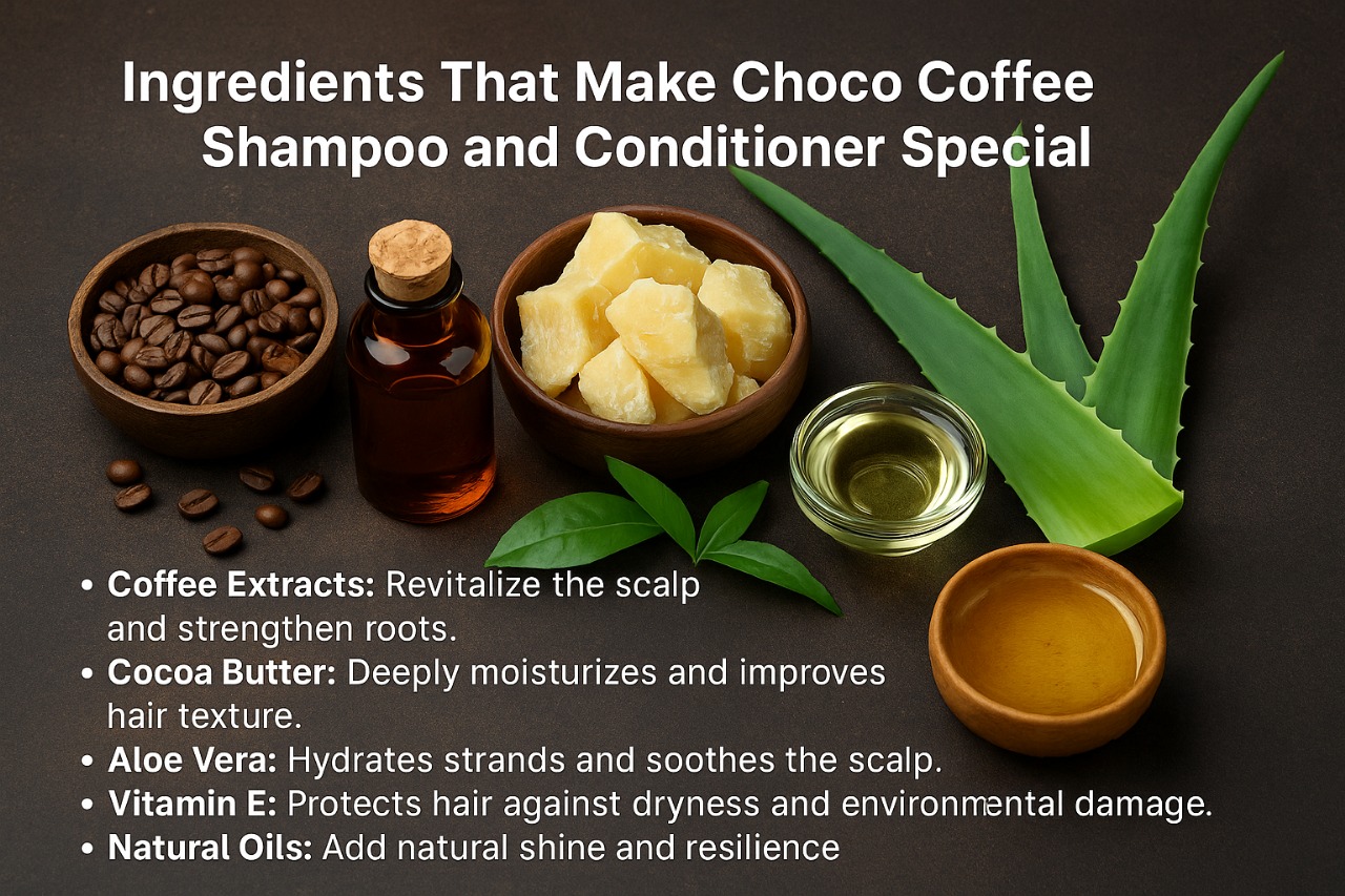 Treyfa Choco Coffee Shampoo and Conditioner for healthy scalp