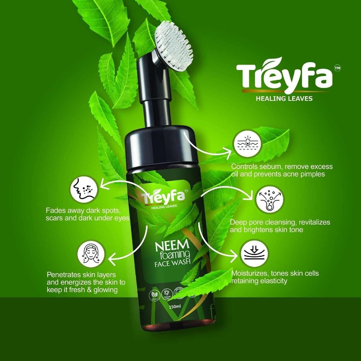 Neem Foaming Face Wash – Herbal Cleanser for Pimples & Oil Control | 150ML - Image 2