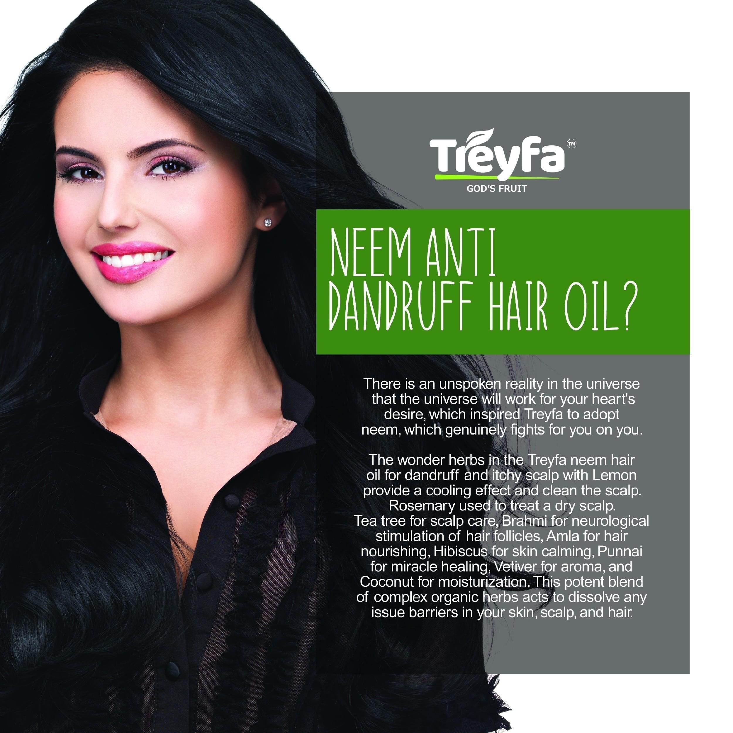 Coconut Neem Anti Dandruff Oil – Powerful Herbal Dandruff & Lice Treatment for Strong, Silky Hair | 200ML - Image 3