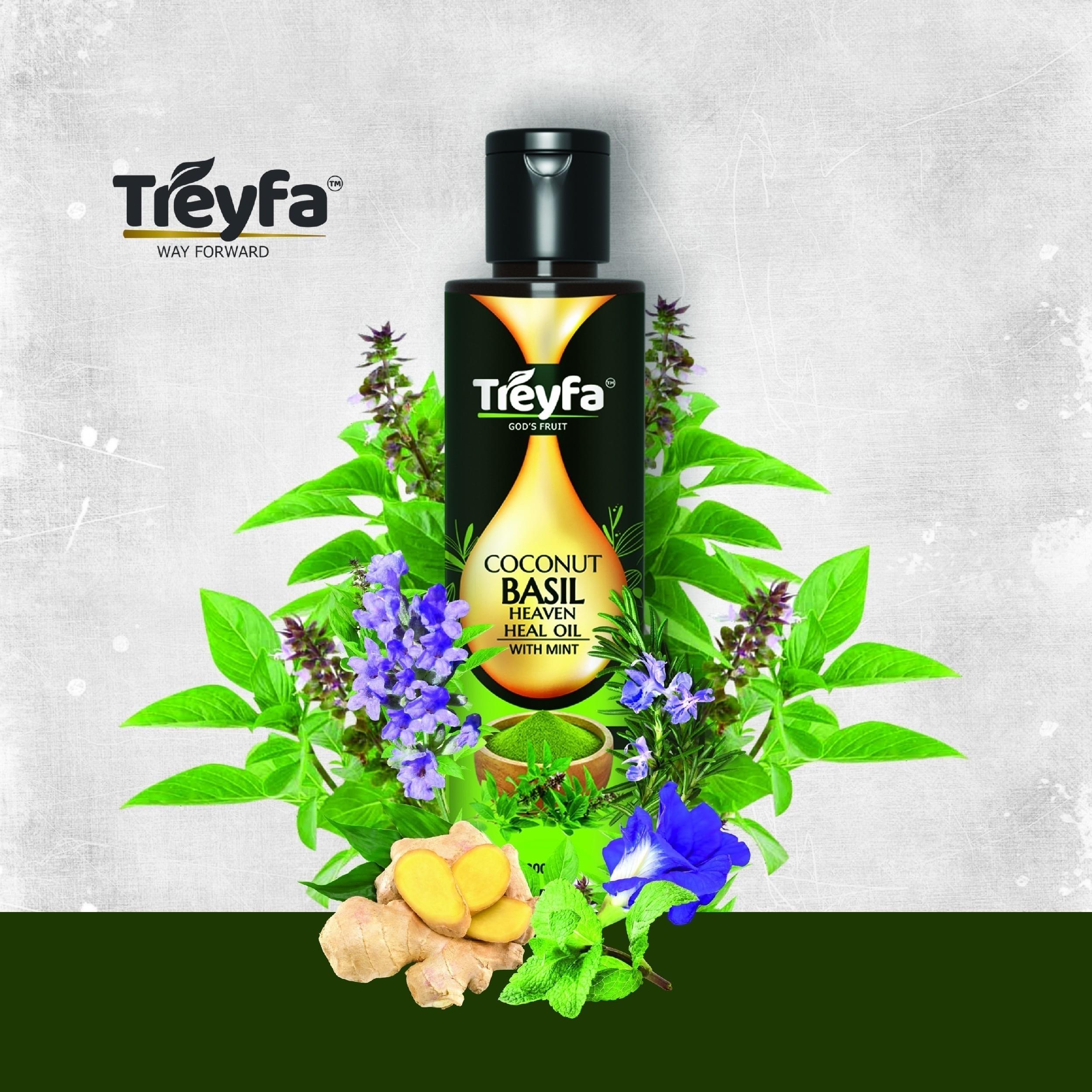 Basil Heaven Heal Oil | Herbal Hair & Body Care – 200ML - Image 5