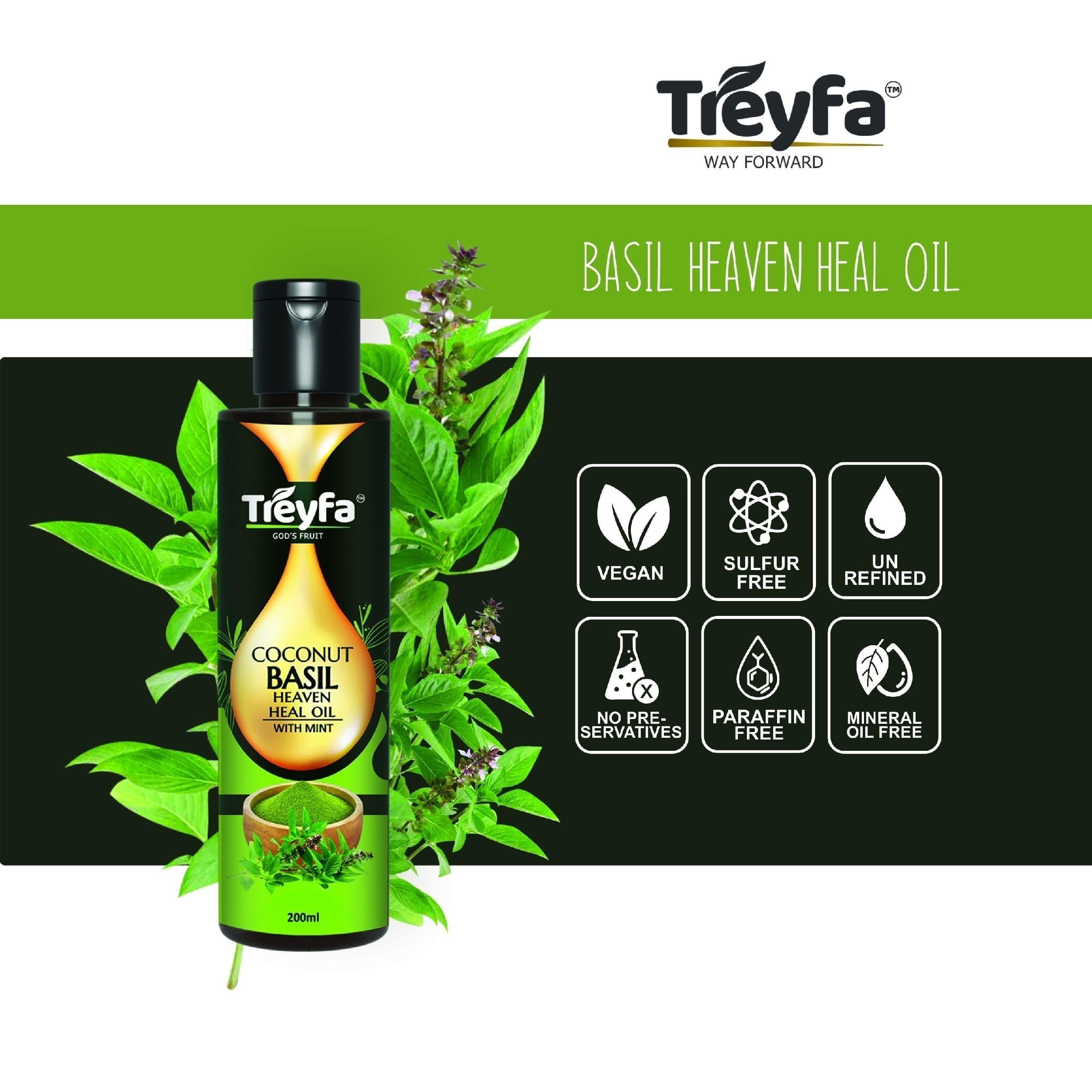 Basil Heaven Heal Oil | Herbal Hair & Body Care – 200ML - Image 7