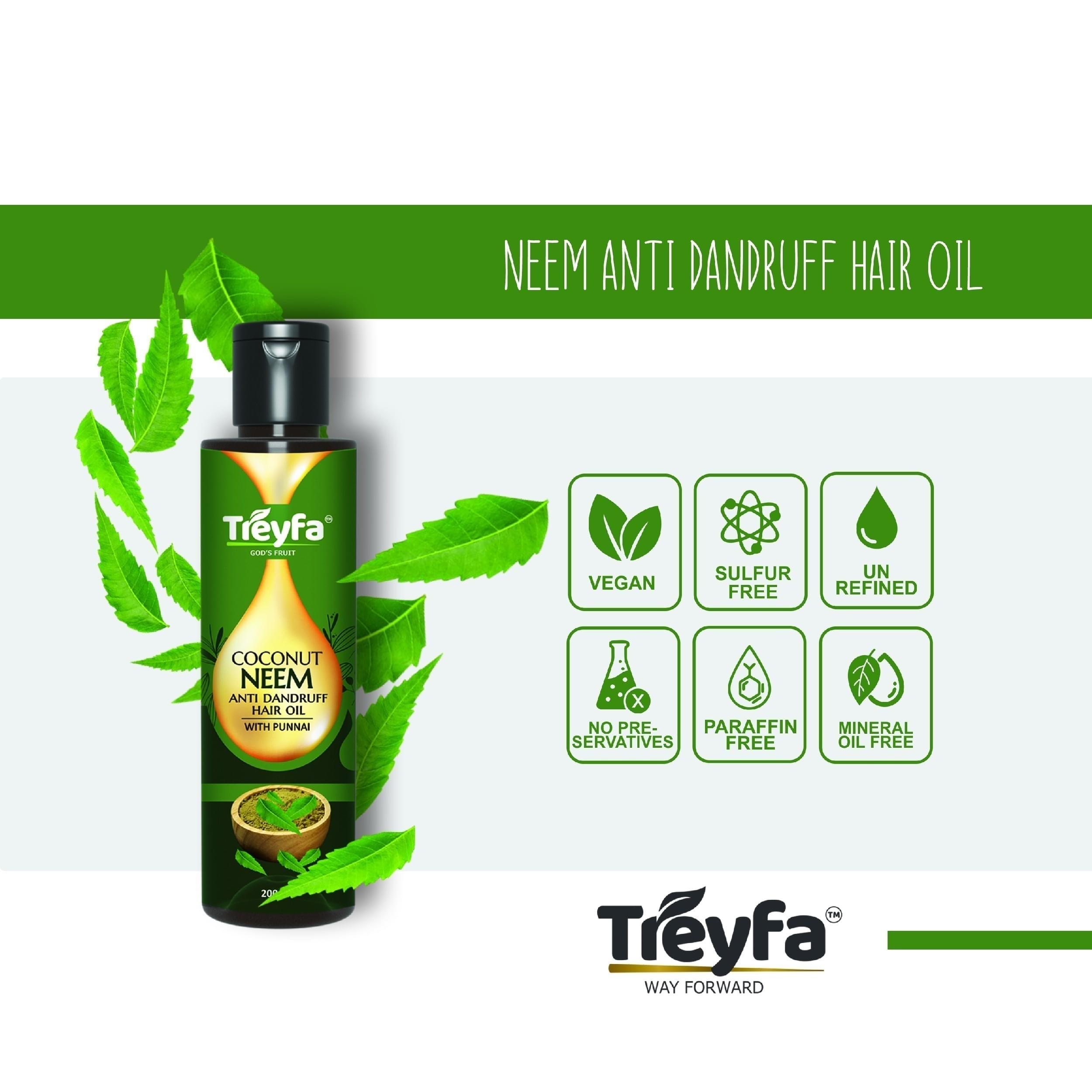 Coconut Neem Anti Dandruff Oil – Powerful Herbal Dandruff & Lice Treatment for Strong, Silky Hair | 200ML - Image 9