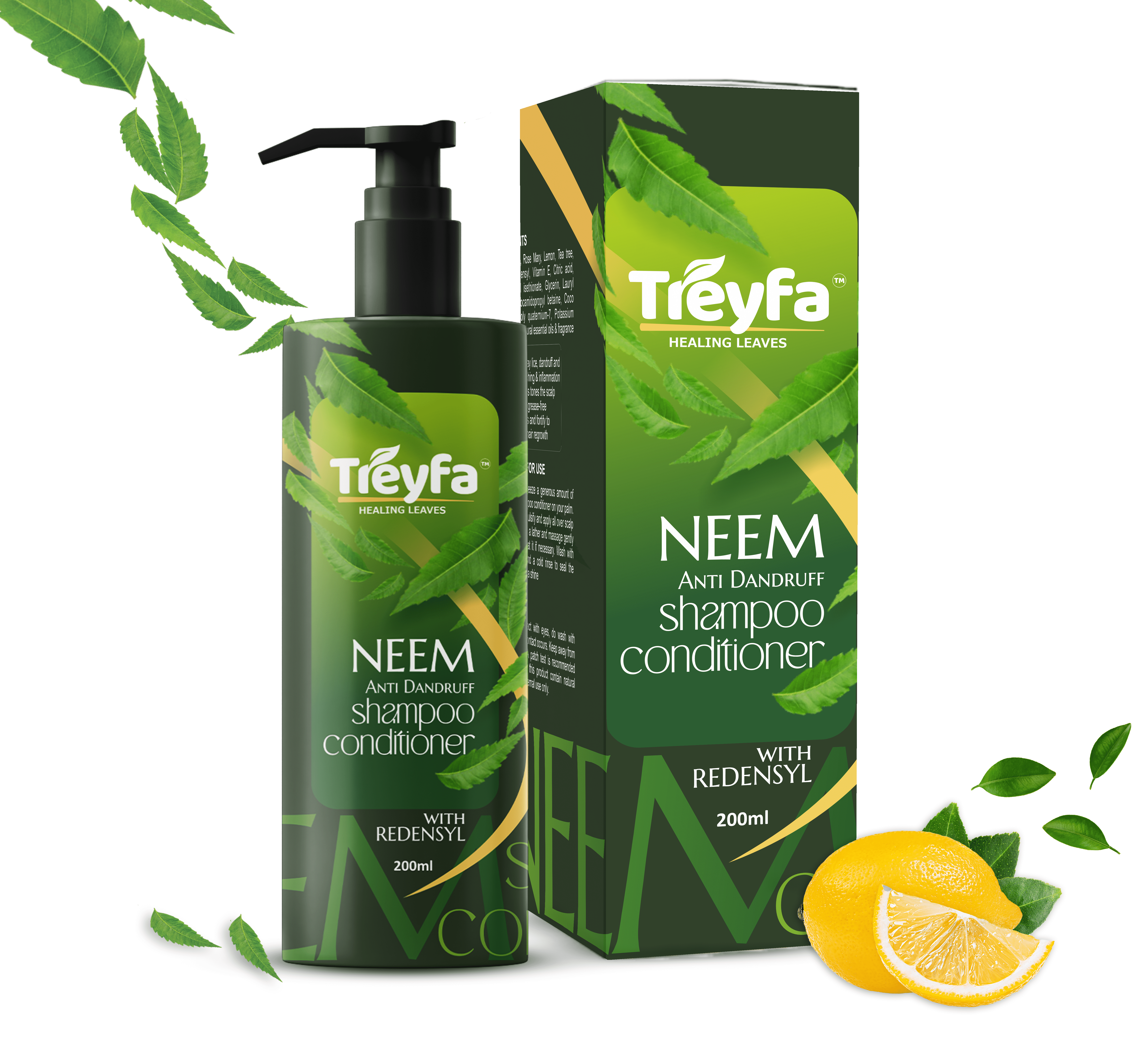 Neem Shampoo & Conditioner – 200ML for Anti-Dandruff and Hair Fall Control